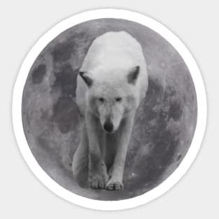 Wolf Moon Sticker